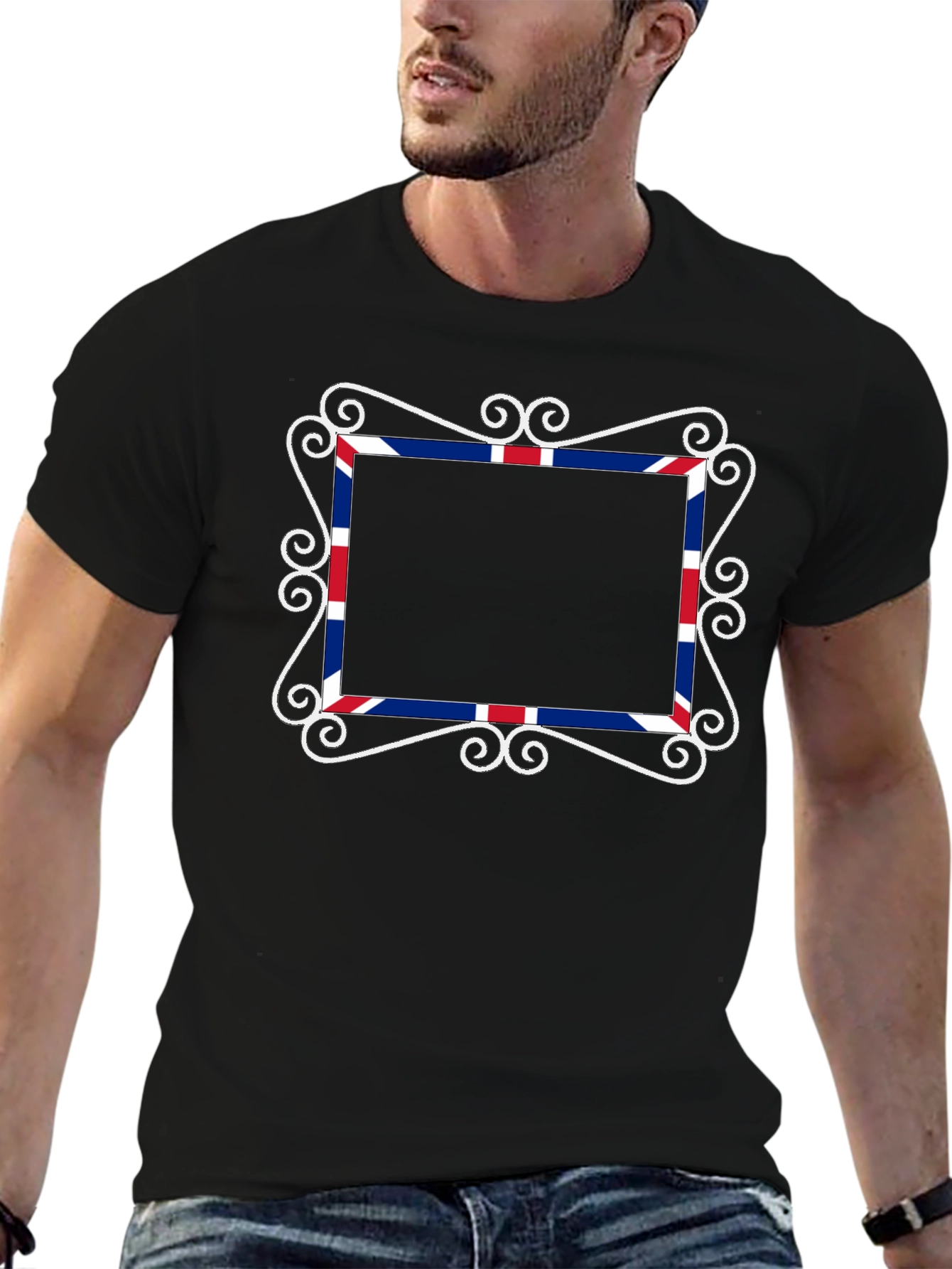 Union Jack Frame Black T-Shirt