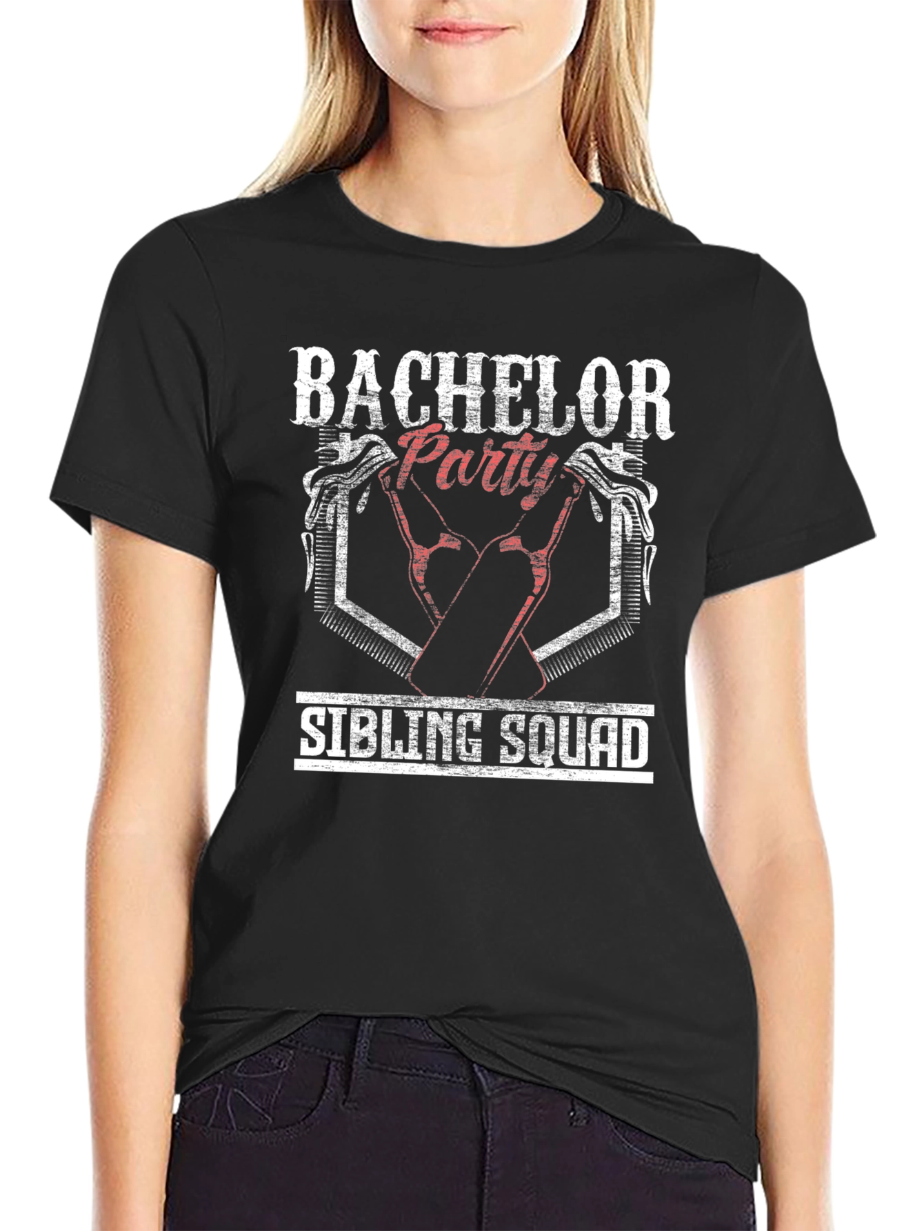 Bachelor Party Sibling Squad Graphic T-Shirt