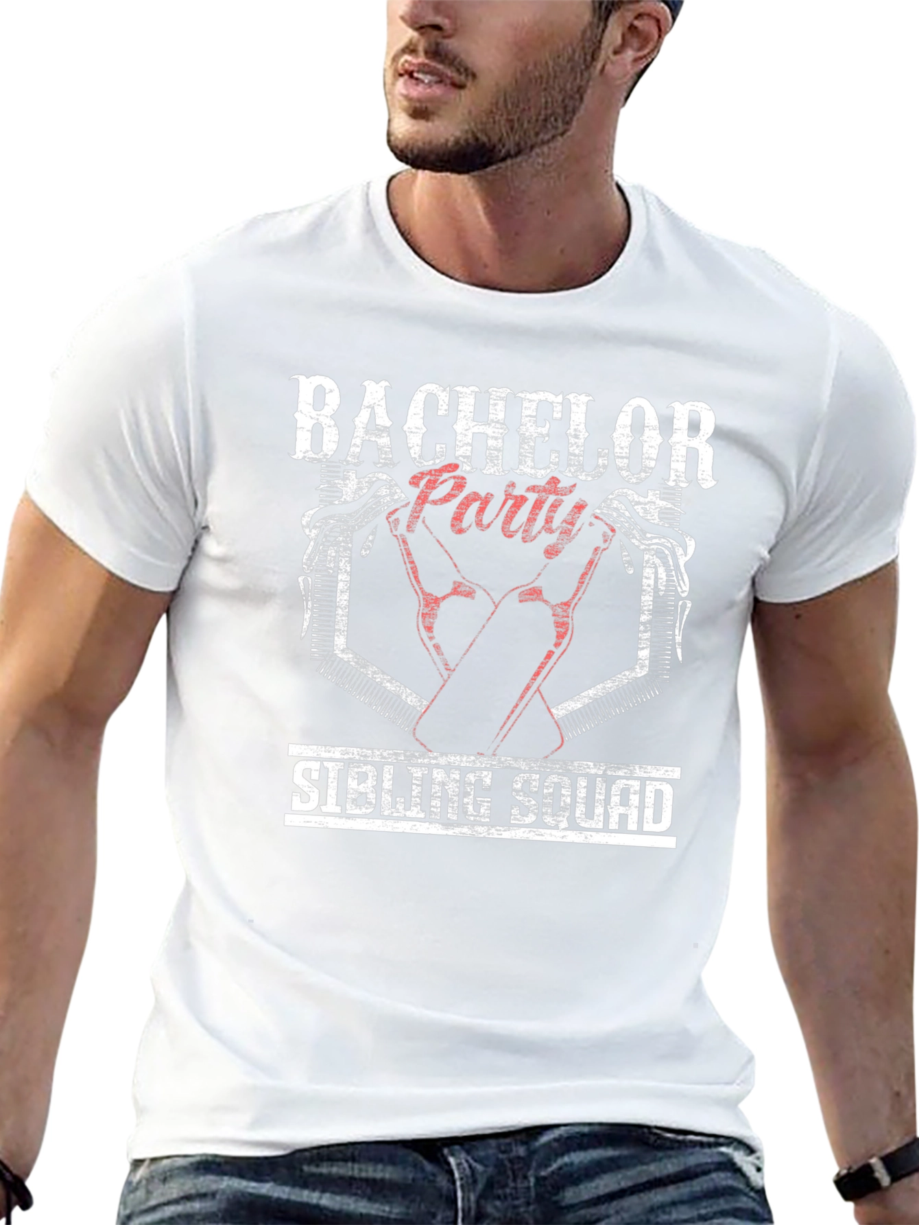 Bachelor Party Sibling Squad Graphic T-Shirt