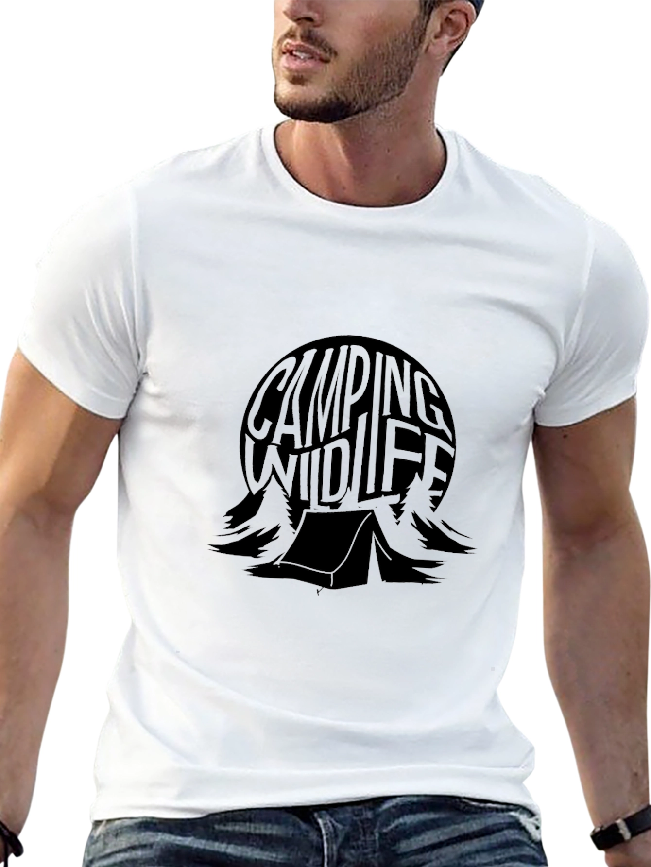 Camping Wildlife Graphic T-Shirt