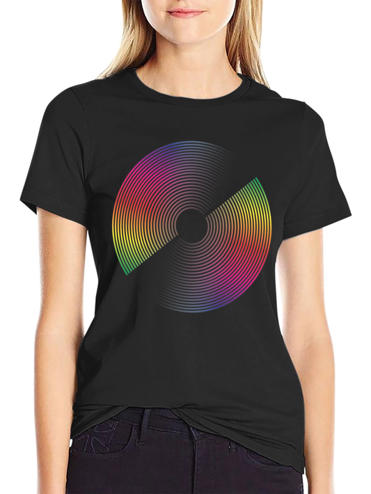 Retro Rainbow Disc Graphic Tee
