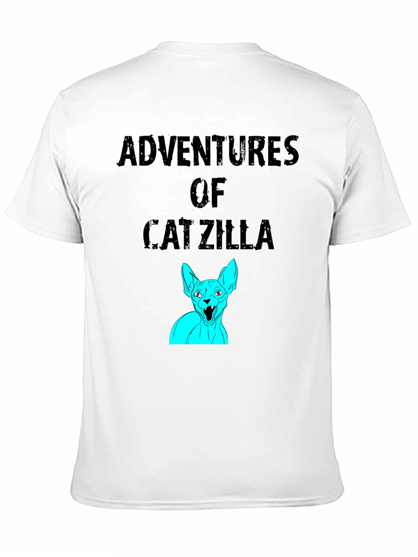Adventures of Catzilla Black Graphic Tee