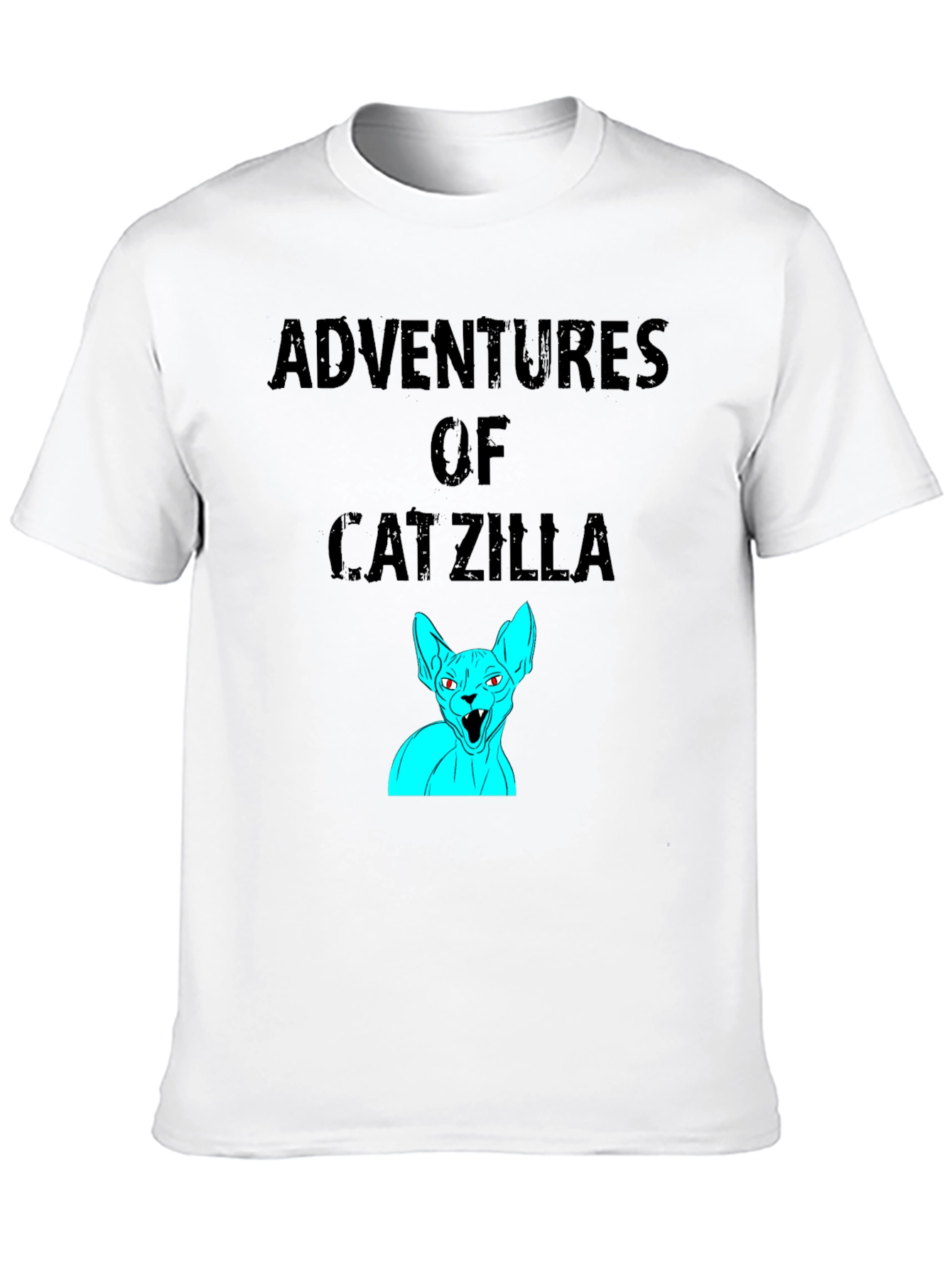 Adventures of Catzilla Black Graphic Tee