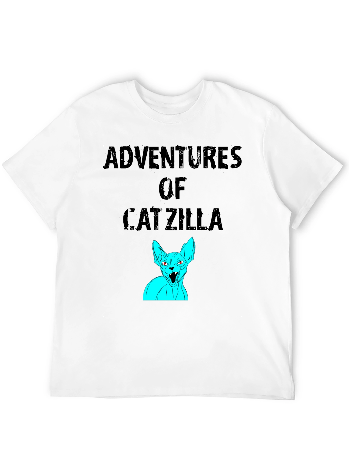 Adventures of Catzilla Black Graphic Tee