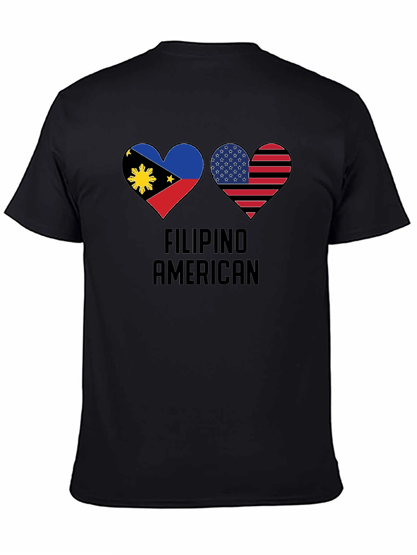 Filipino American Pride Heart T-Shirt