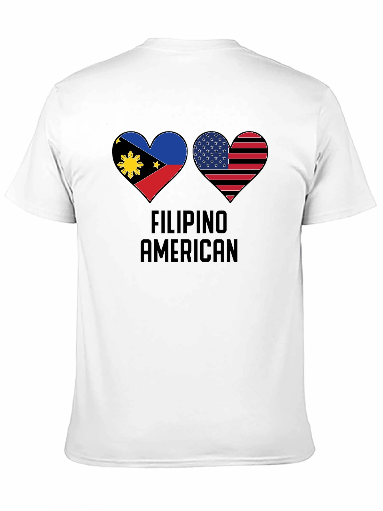 Filipino American Pride Heart T-Shirt