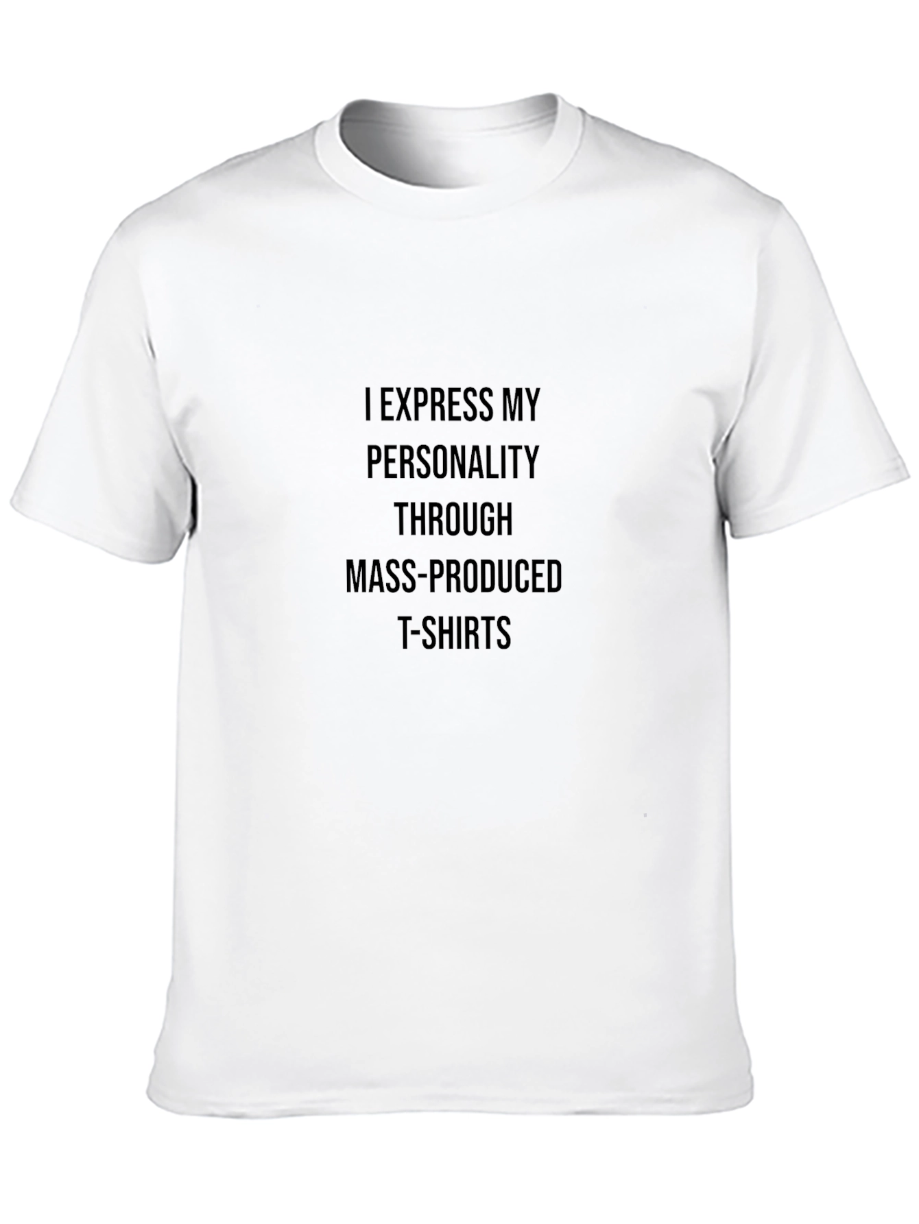 Expressive Black T-Shirt: Personality Statement Tee