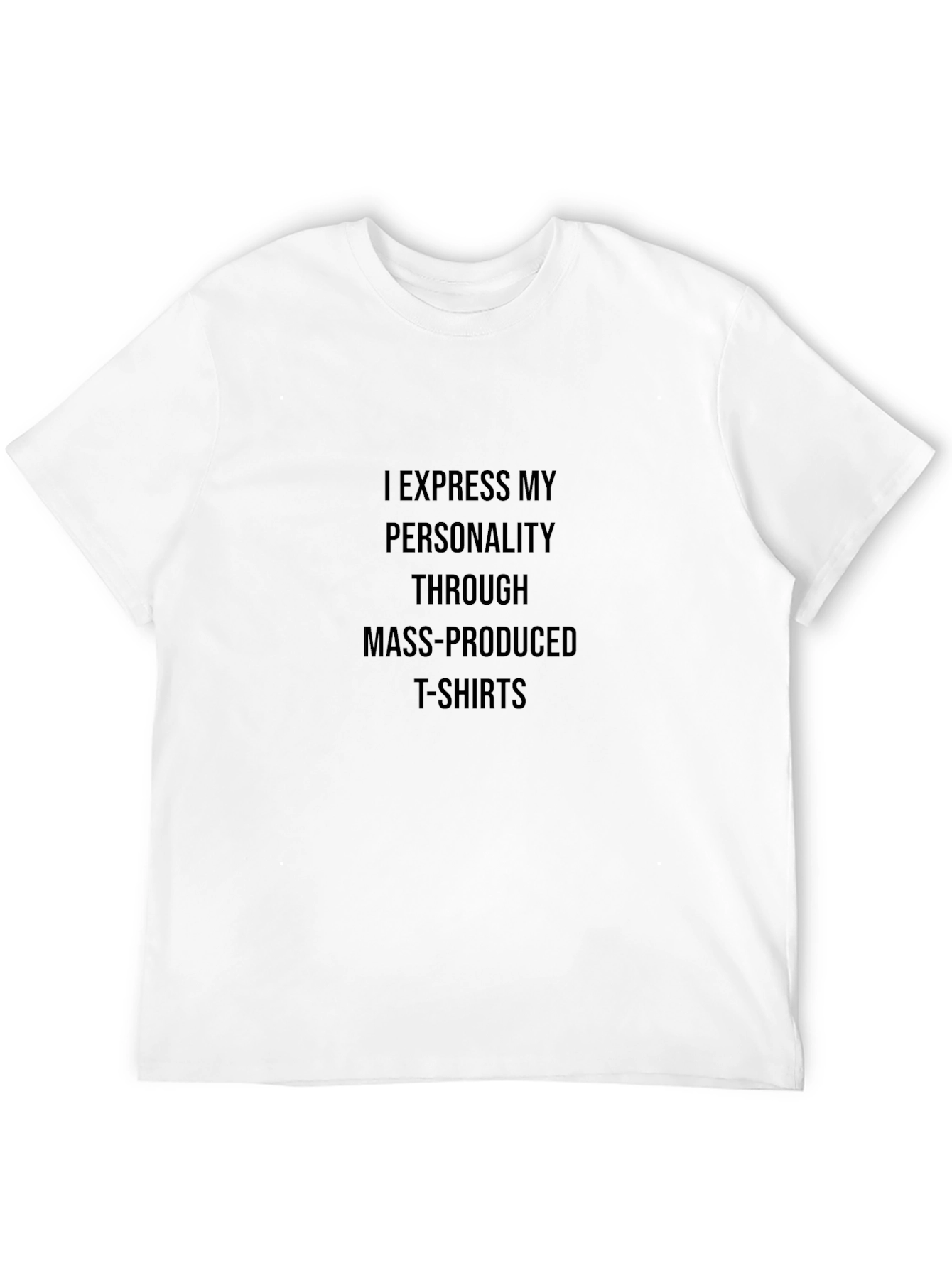 Expressive Black T-Shirt: Personality Statement Tee