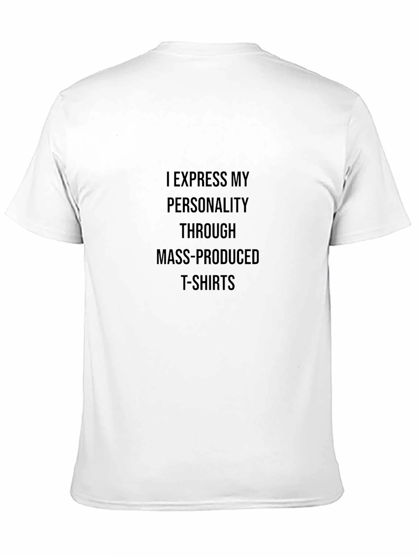 Expressive Black T-Shirt: Personality Statement Tee