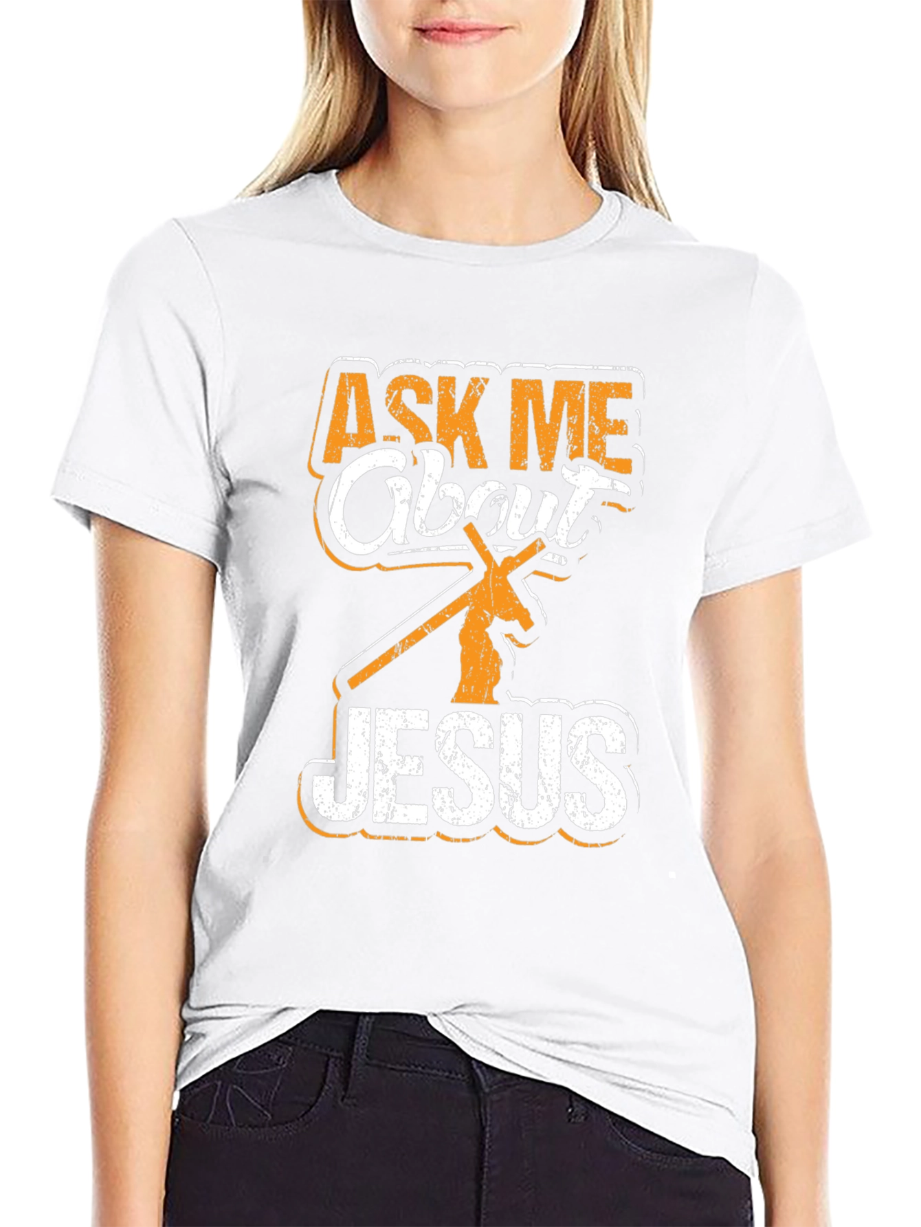 Ask Me About Jesus Graphic T-Shirt