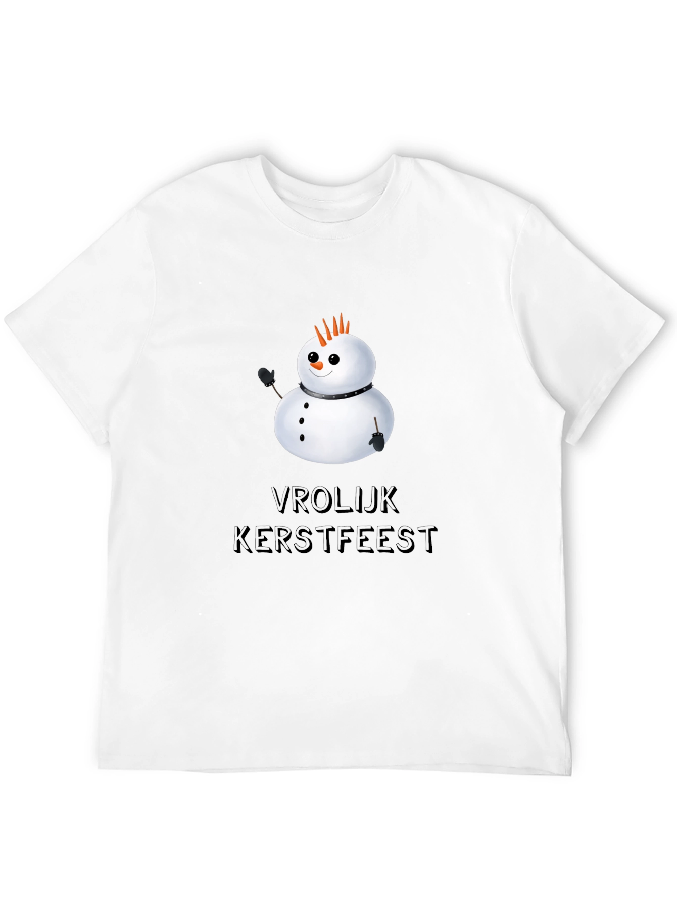 Vrolijk Kerstfeest Snowman Graphic Tee
