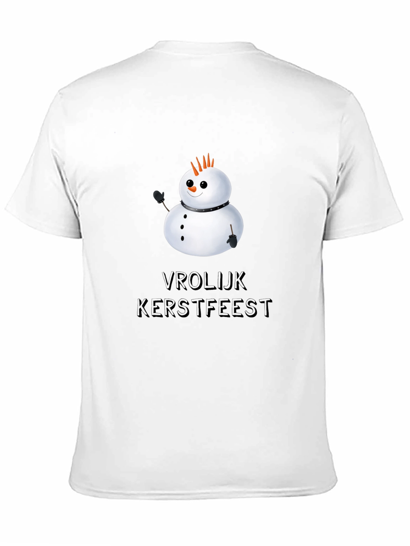 Vrolijk Kerstfeest Snowman Graphic Tee