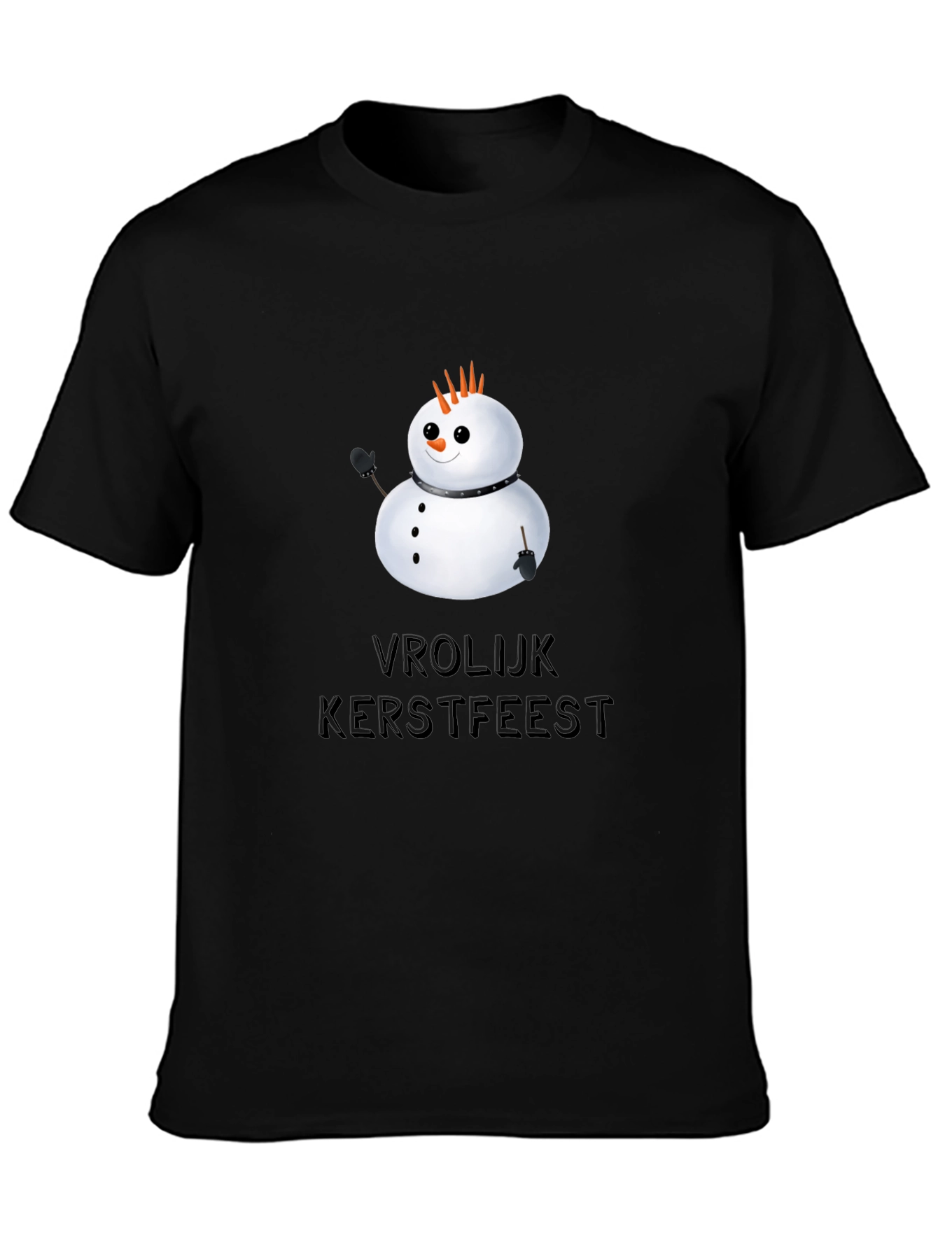 Vrolijk Kerstfeest Snowman Graphic Tee