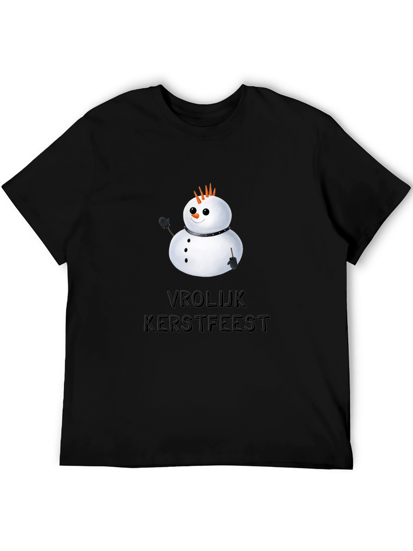 Vrolijk Kerstfeest Snowman Graphic Tee