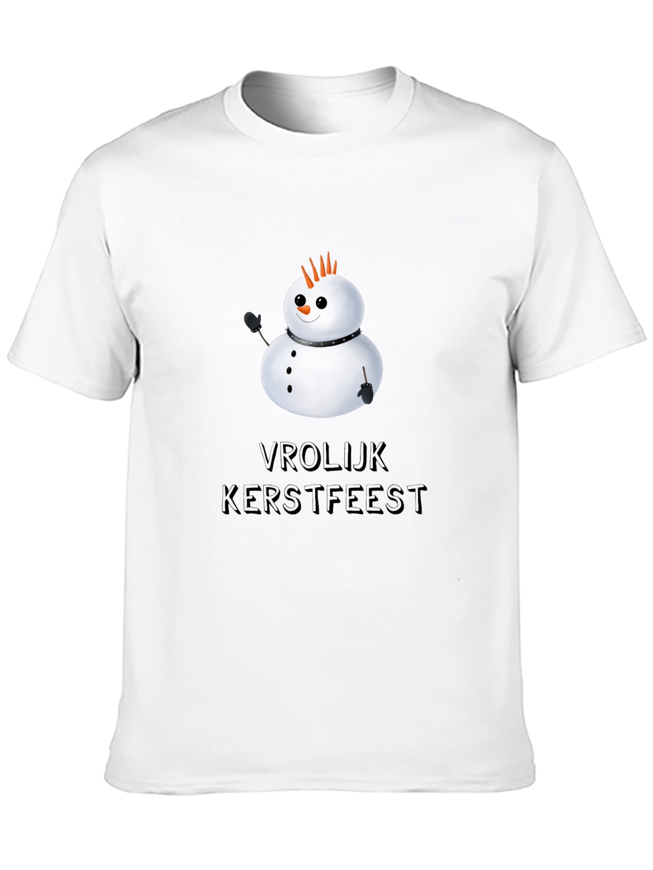 Vrolijk Kerstfeest Snowman Graphic Tee