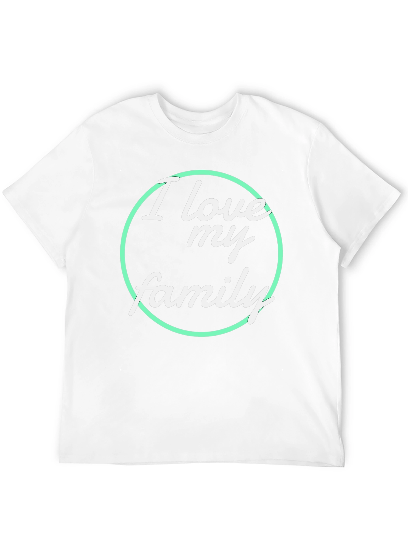 I Love My Family Graphic T-Shirt