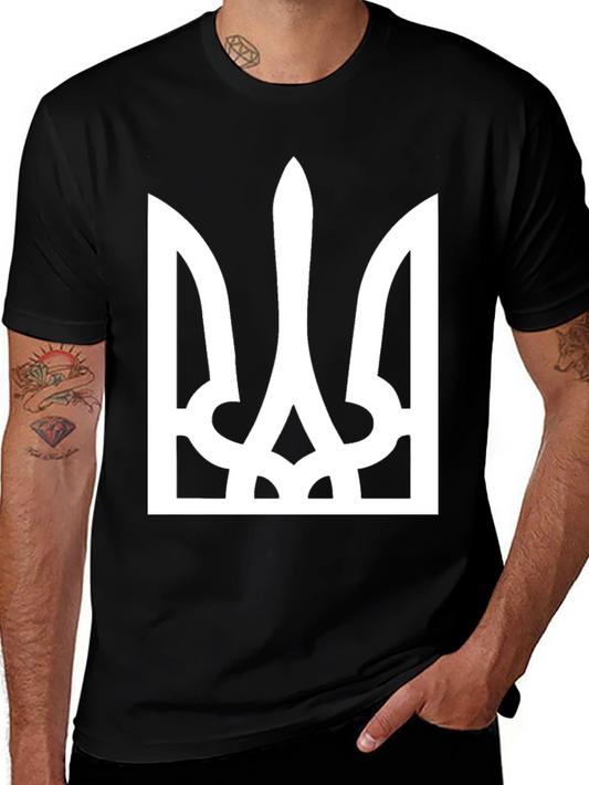 Ukraine Trident Symbol Black T-Shirt