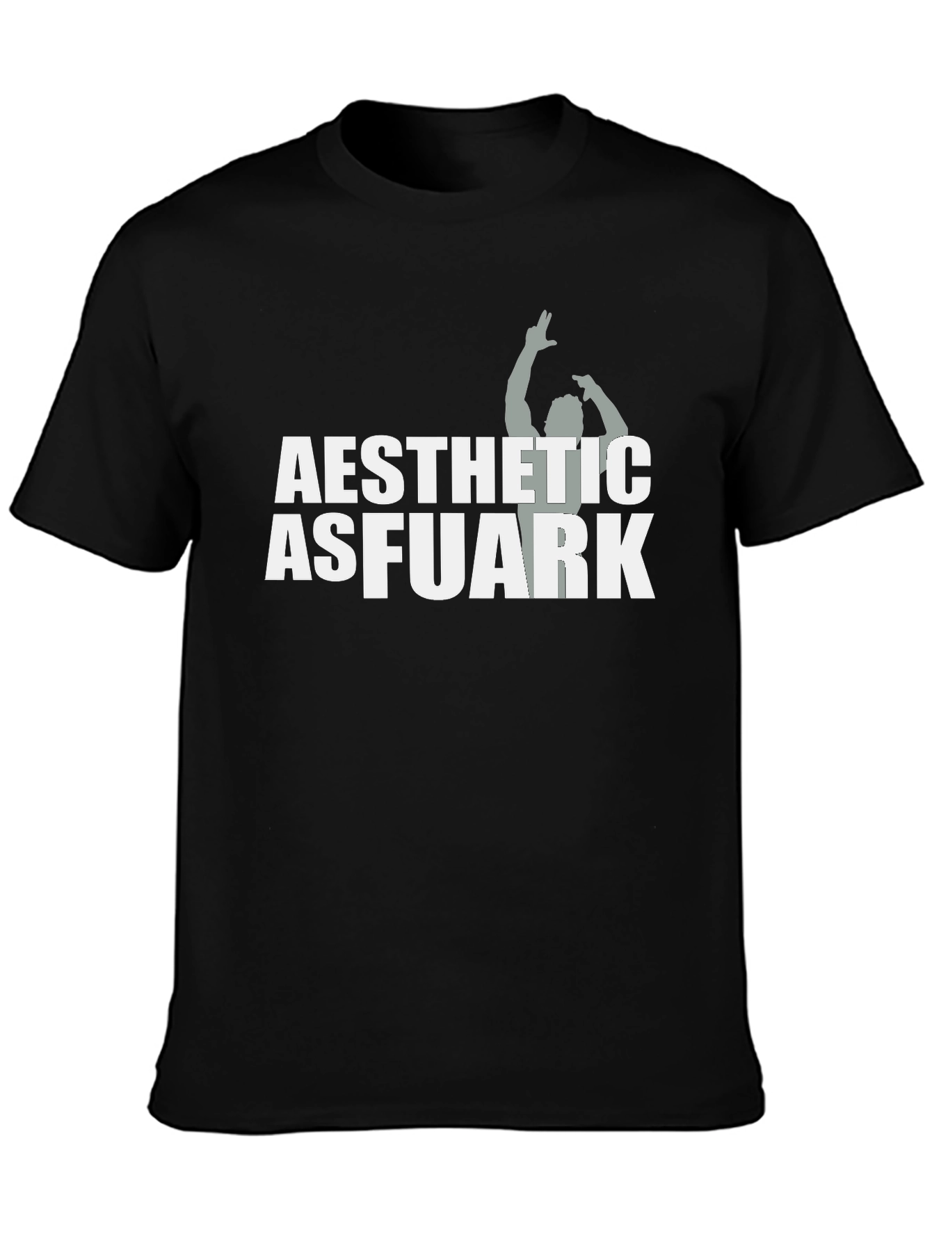 Aesthetic Asfuark Black Graphic Tee