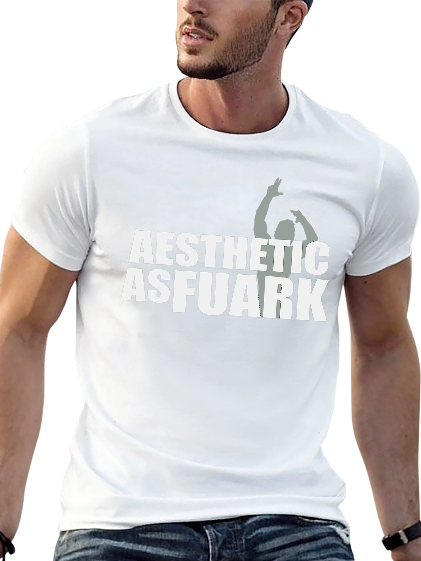 Aesthetic Asfuark Black Graphic Tee