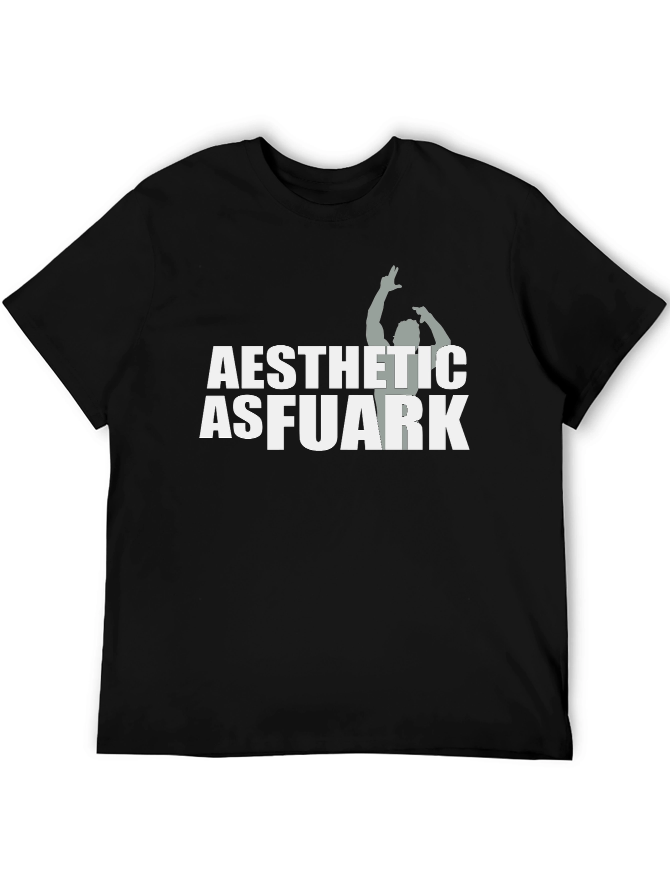 Aesthetic Asfuark Black Graphic Tee