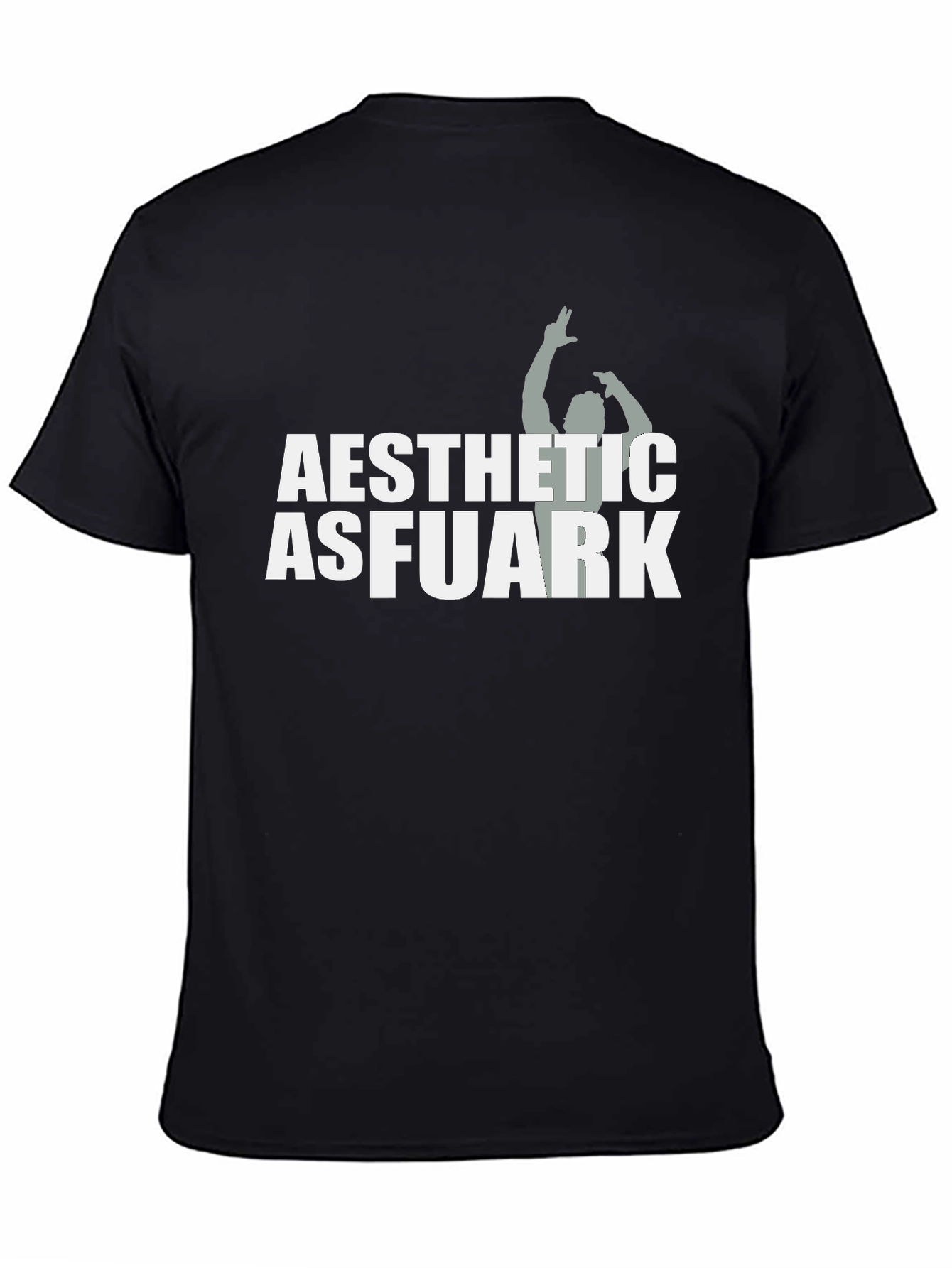 Aesthetic Asfuark Black Graphic Tee