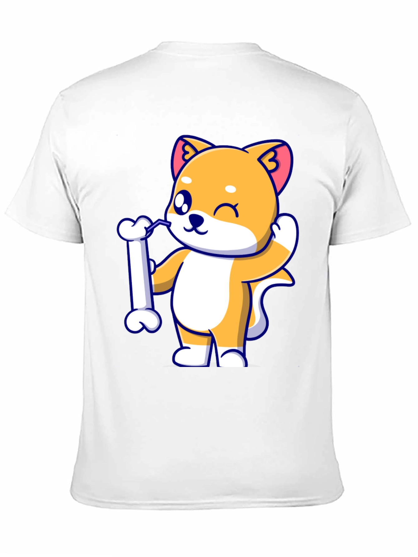 Cute Dog Bone Black T-Shirt