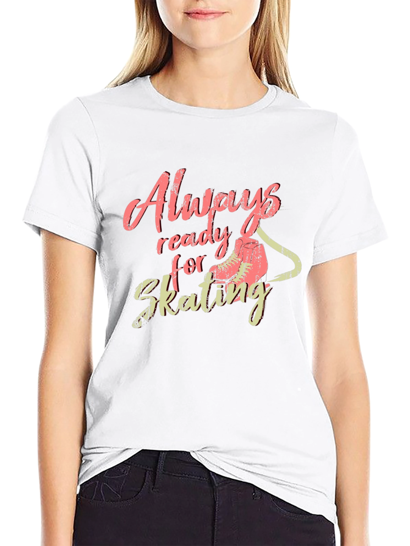 Always Ready for Skating Graphic T-Shirt