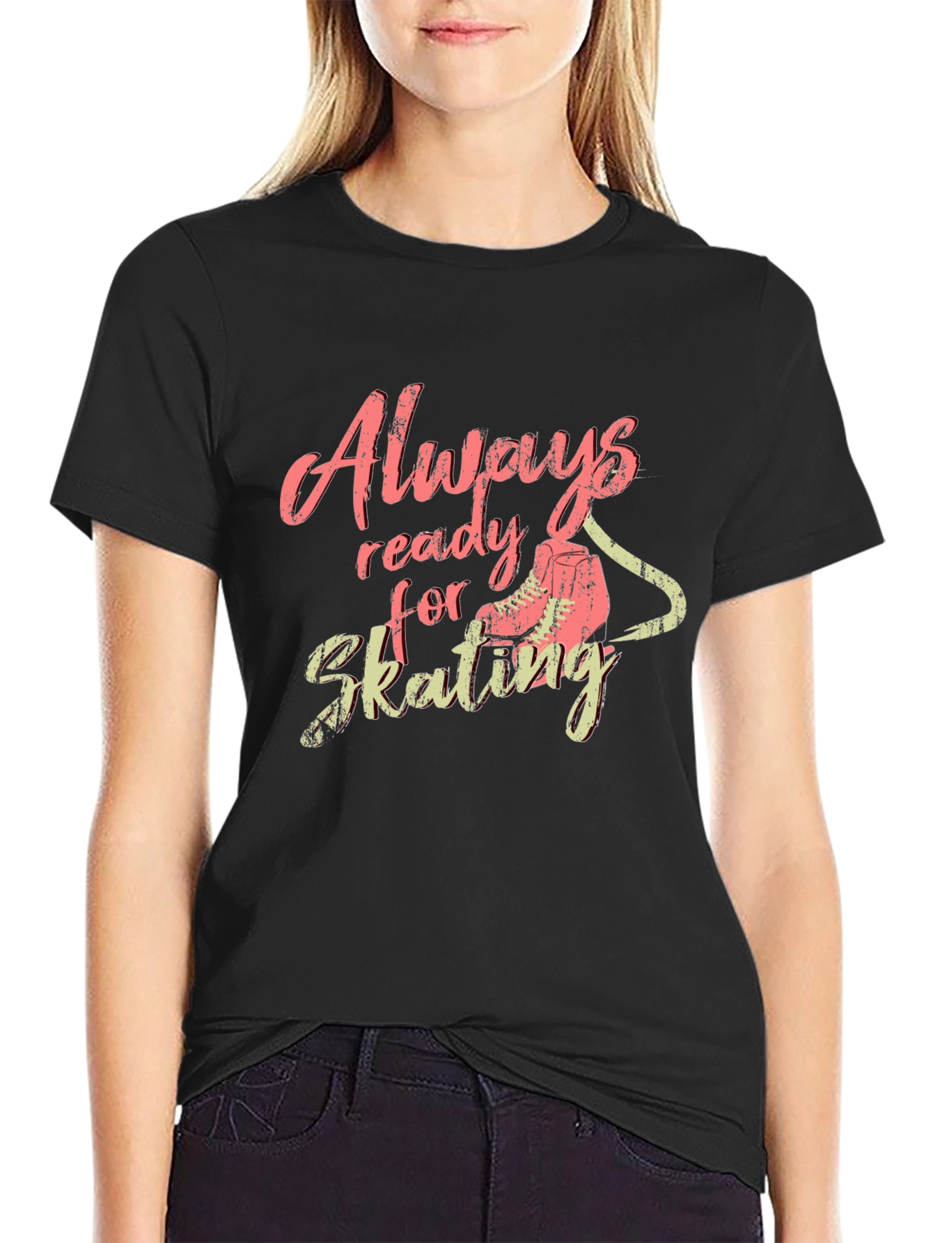 Always Ready for Skating Graphic T-Shirt