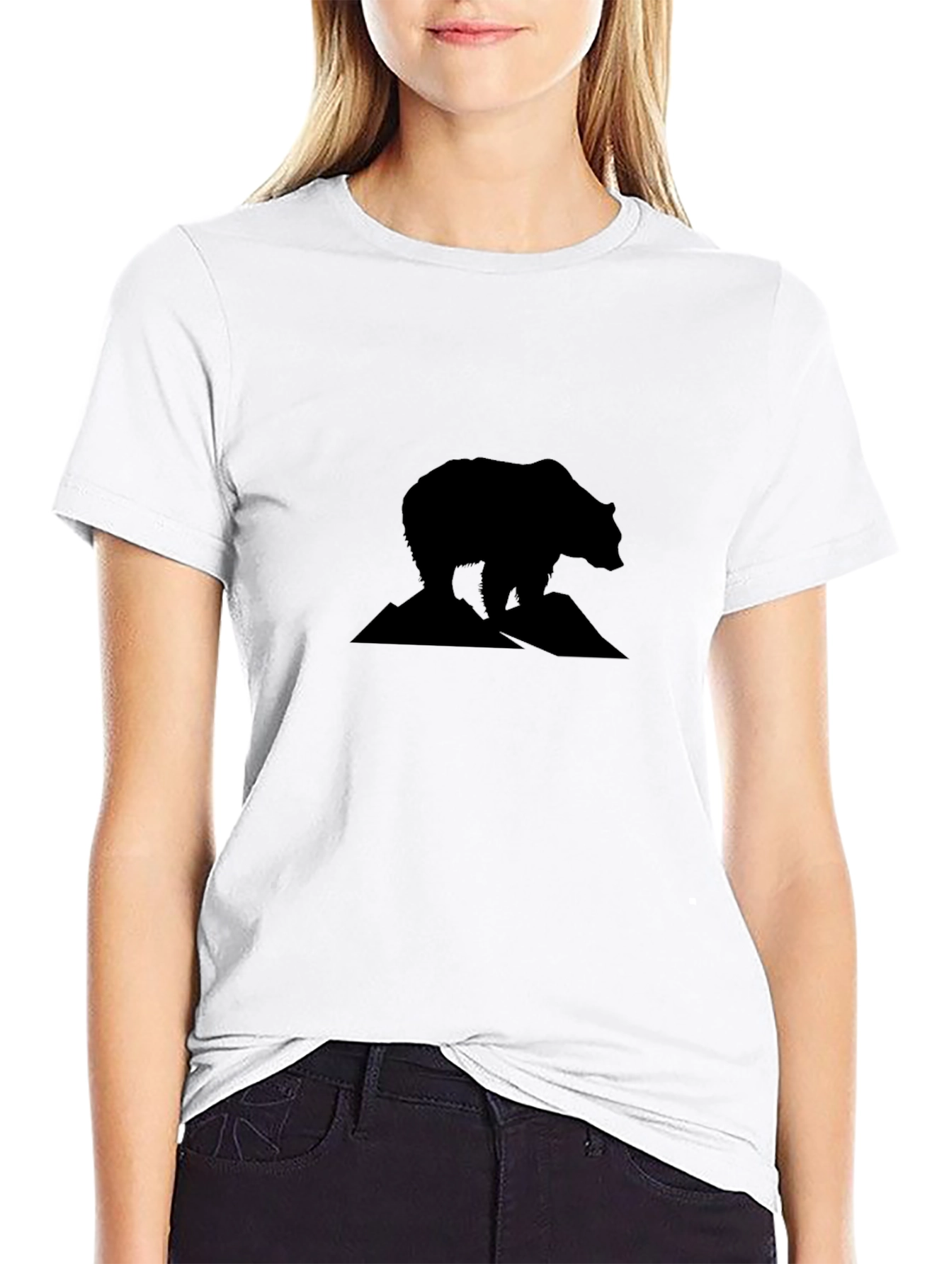 Black Bear Silhouette Graphic Tee