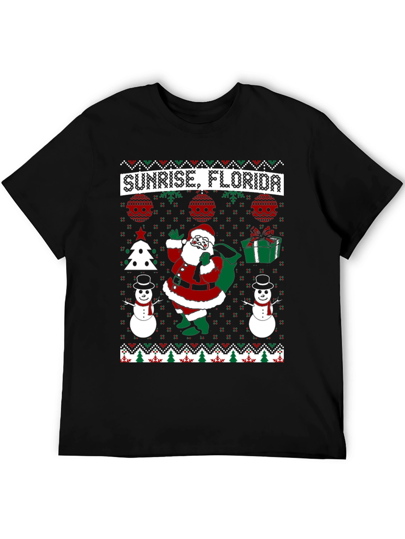Sunrise Florida Christmas T-Shirt Santa Holiday