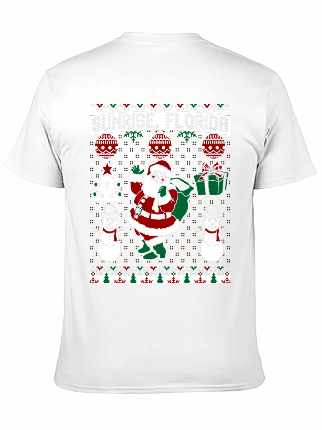 Sunrise Florida Christmas T-Shirt Santa Holiday