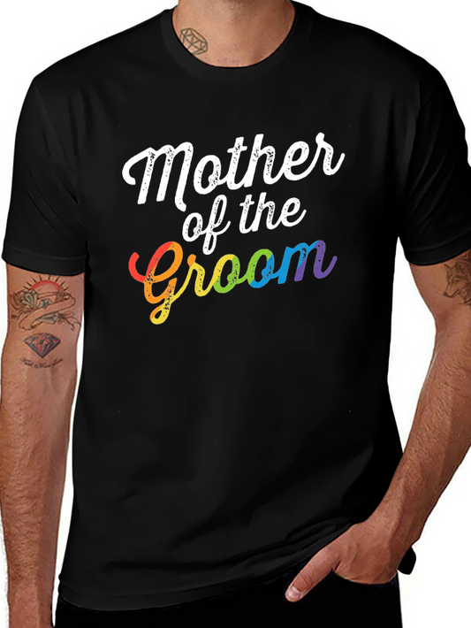 Mother of the Groom Rainbow T-Shirt