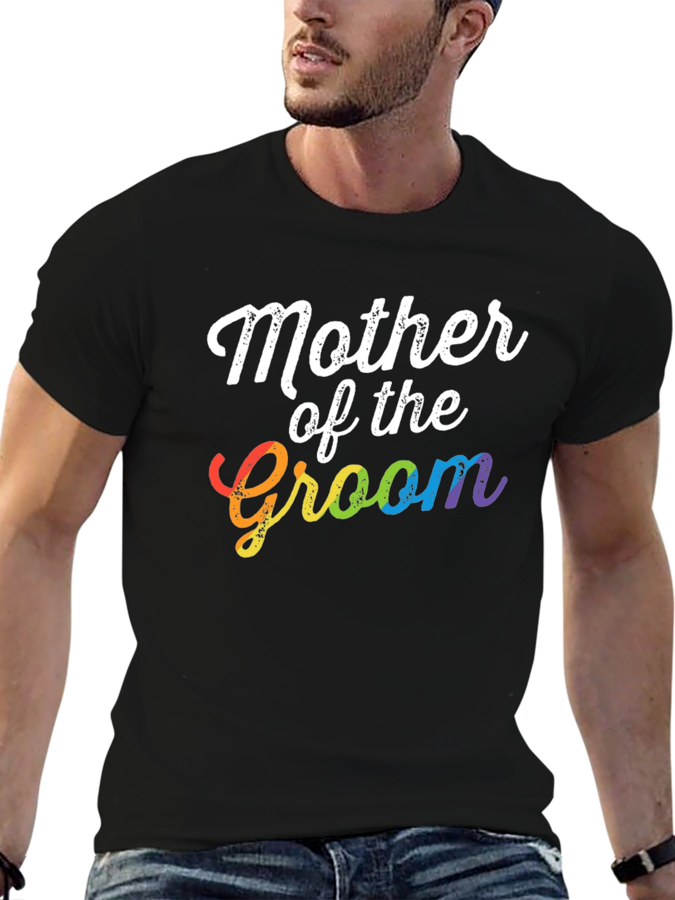 Mother of the Groom Rainbow T-Shirt