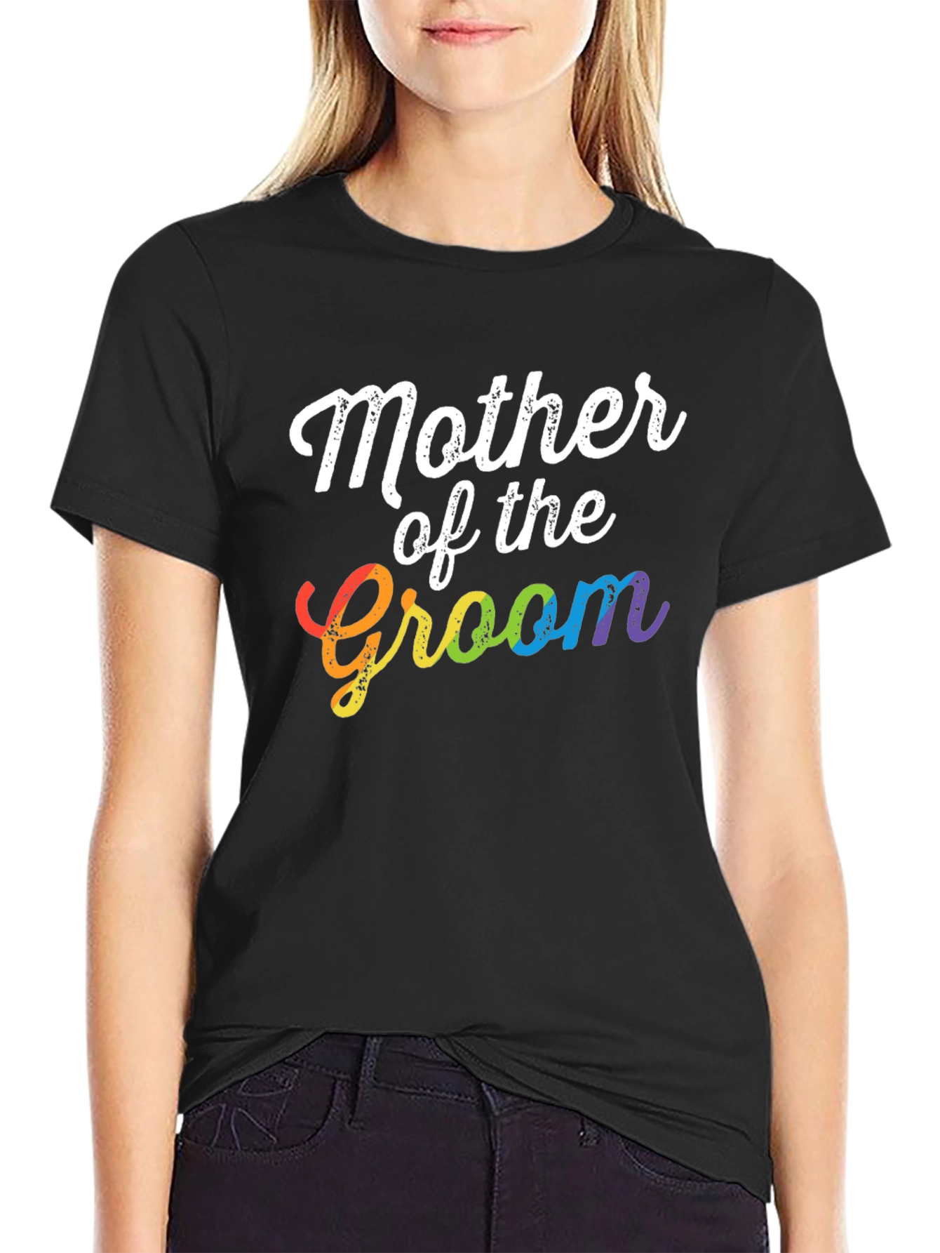 Mother of the Groom Rainbow T-Shirt
