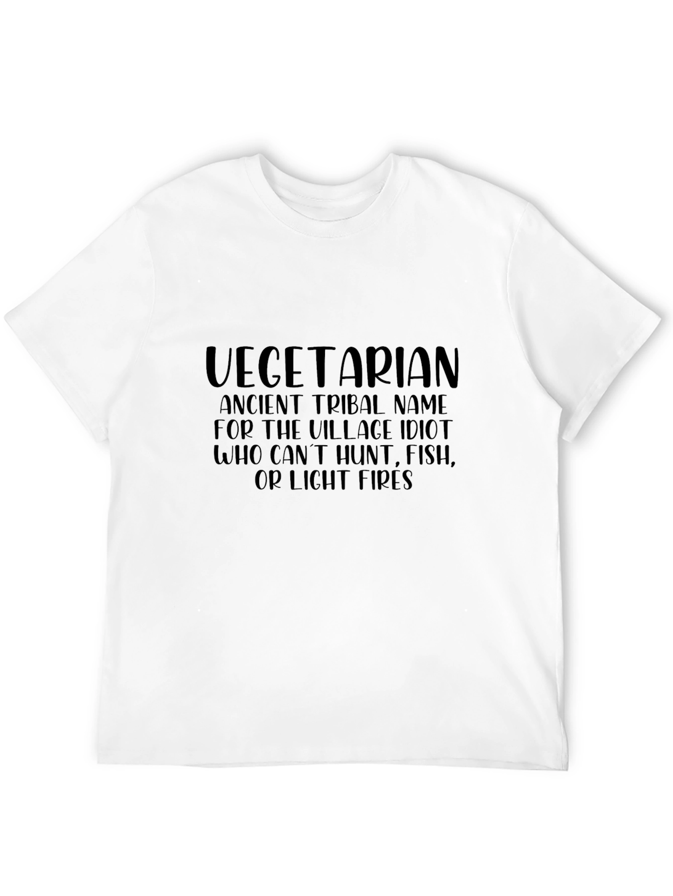 Vegetarian Tribal Name T-Shirt Funny Novelty Tee