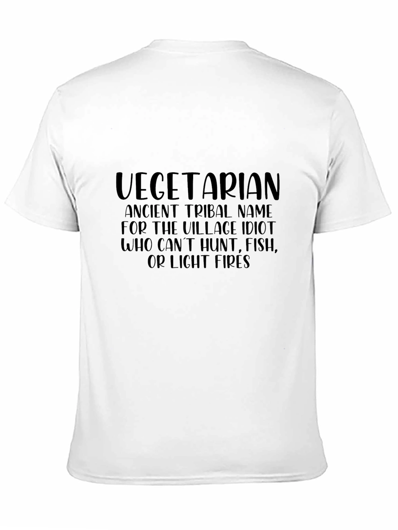Vegetarian Tribal Name T-Shirt Funny Novelty Tee