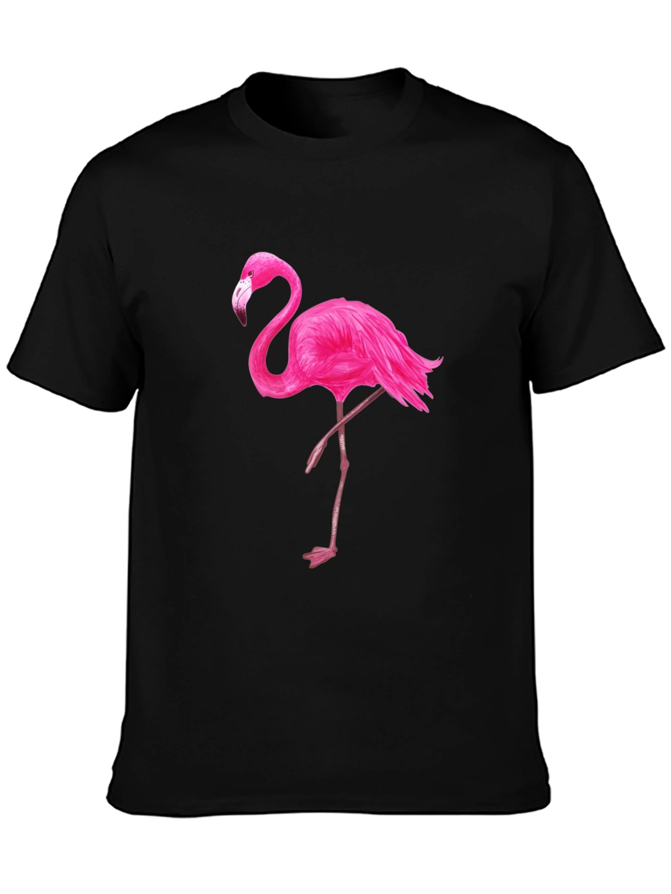 Black Flamingo Graphic Tee - Mens Fashion