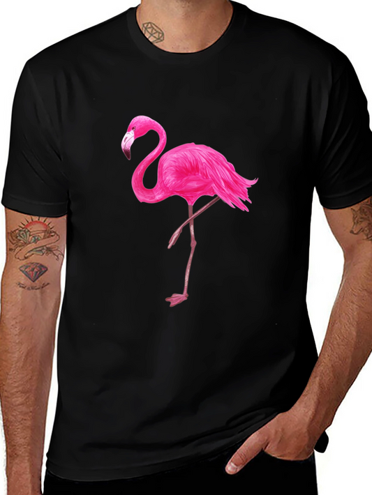 Black Flamingo Graphic Tee - Mens Fashion