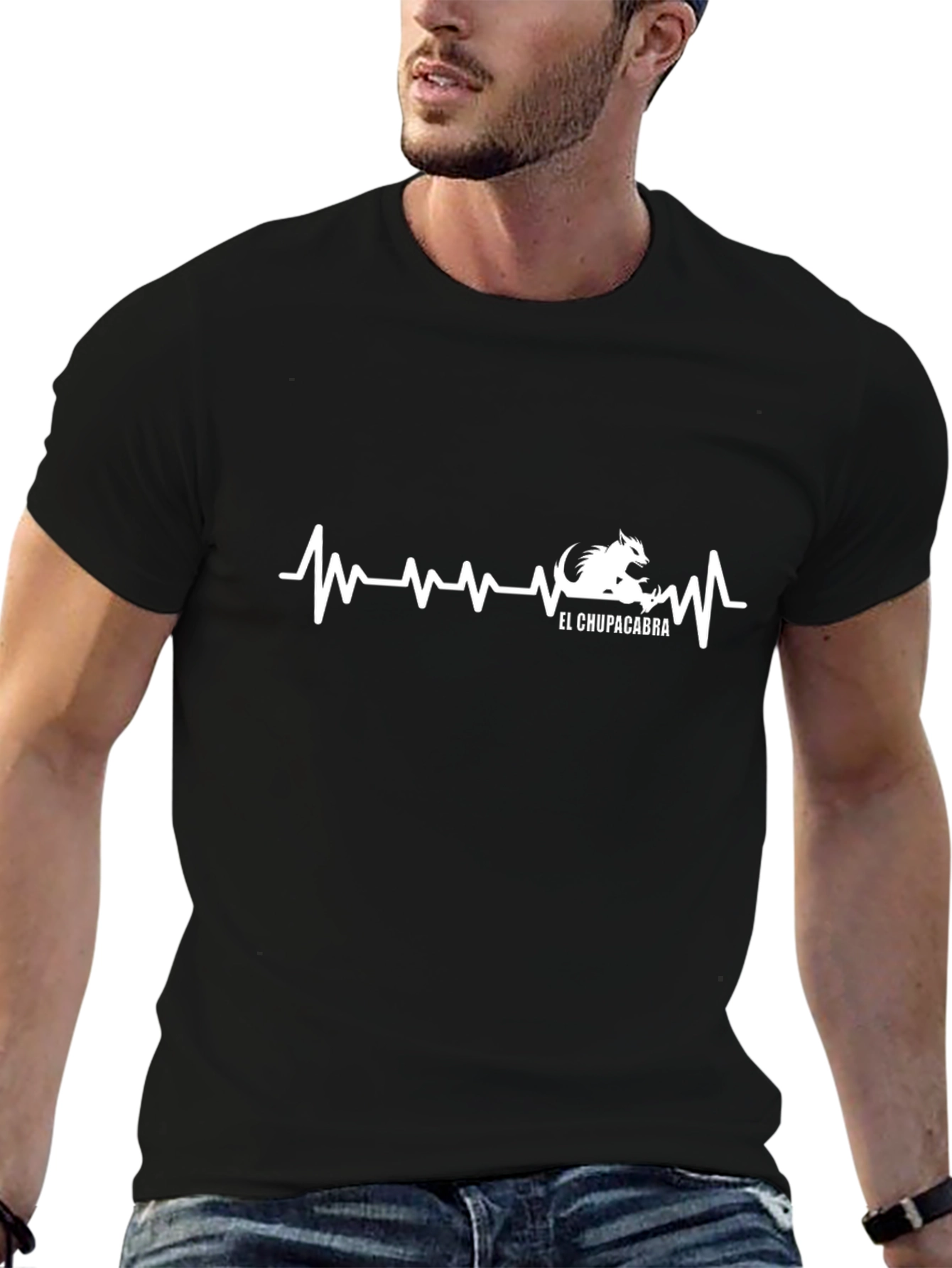El Chupacabra Heartbeat T-Shirt - Black