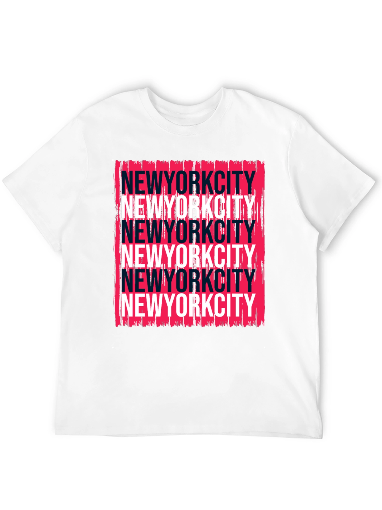 NYC Stacked Text Graphic Tee