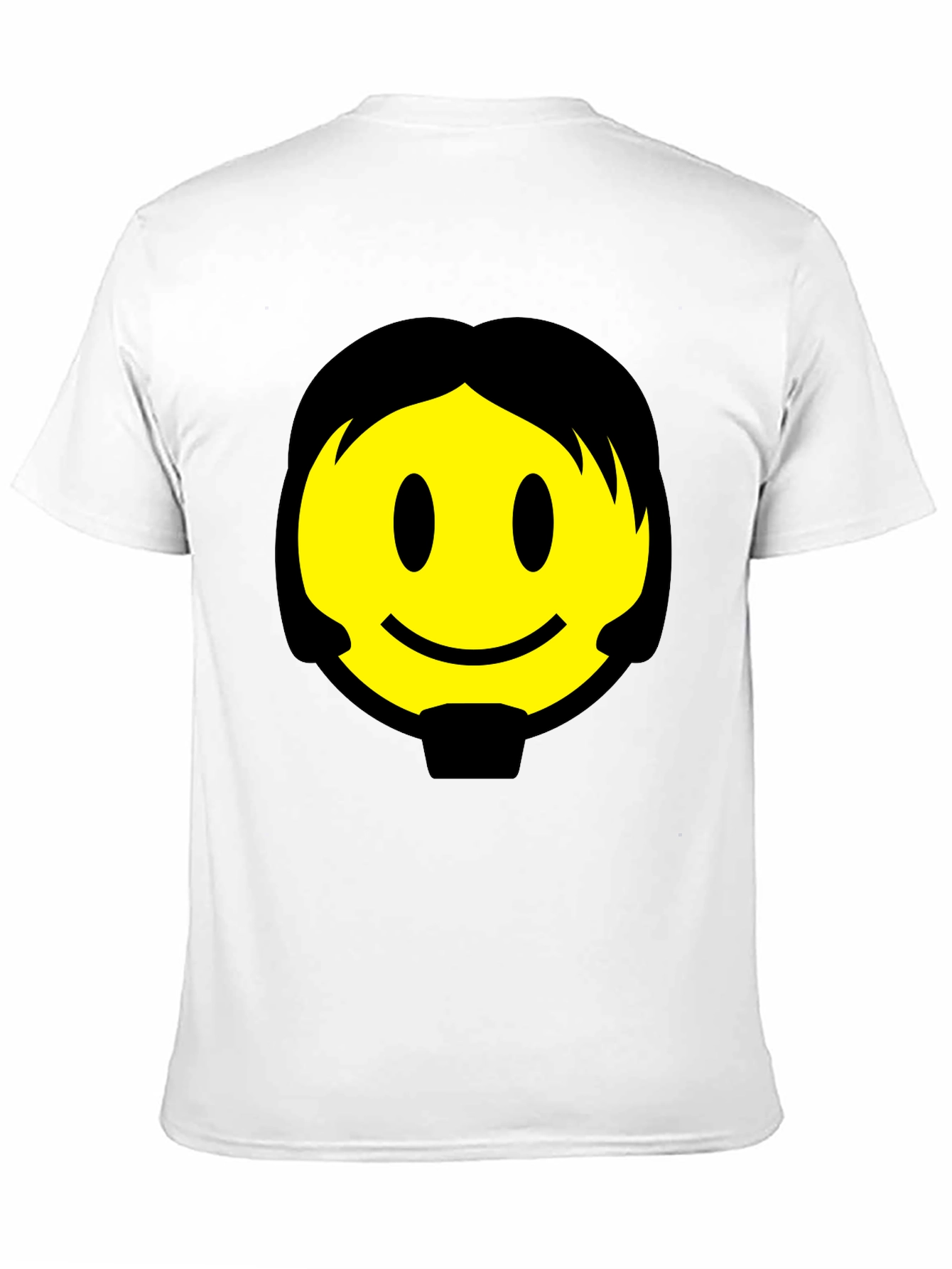 Smiley Face Graphic Black T-Shirt