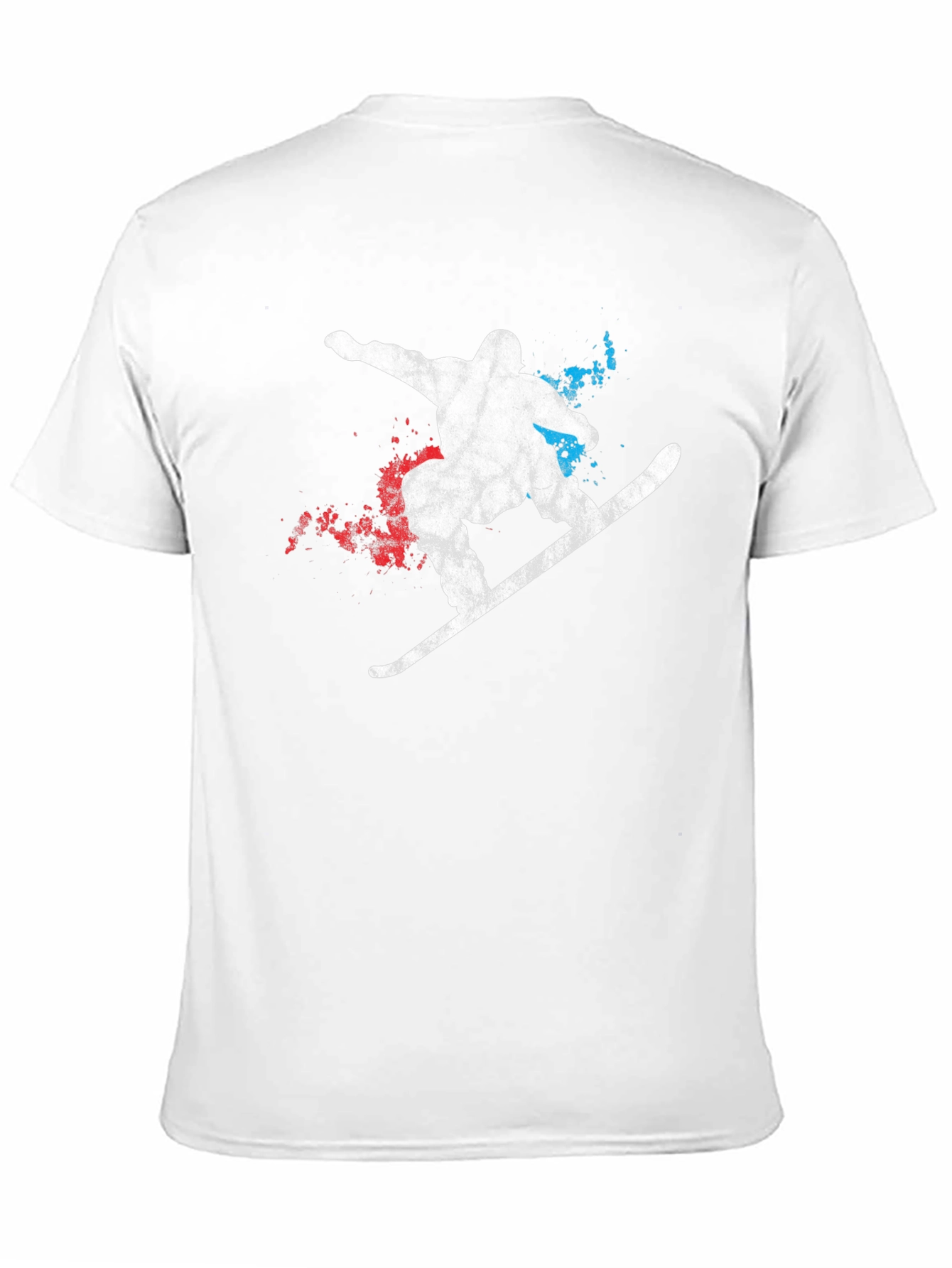 Snowboarder Graphic Tee - Mens Black Cotton T-Shirt