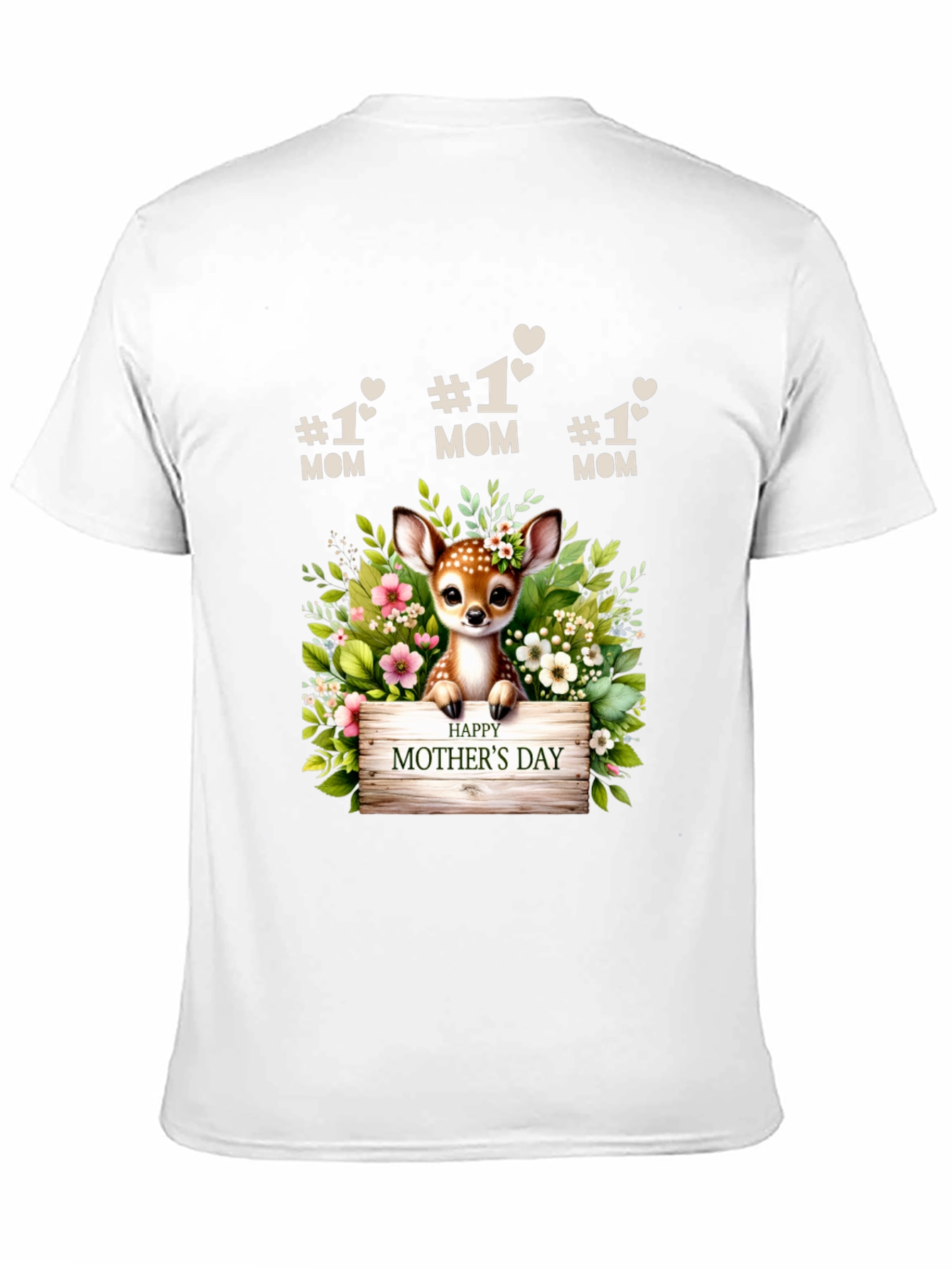 Deer Mothers Day T-Shirt - #1 Mom