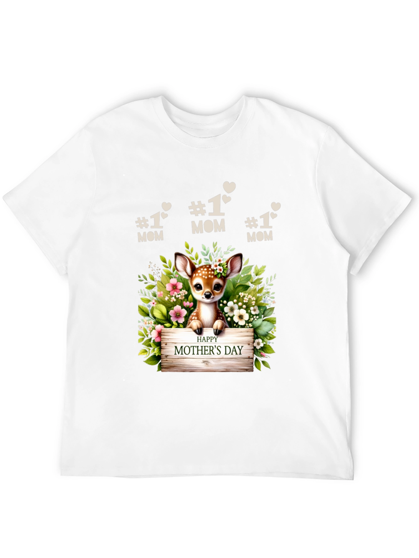 Deer Mothers Day T-Shirt - #1 Mom