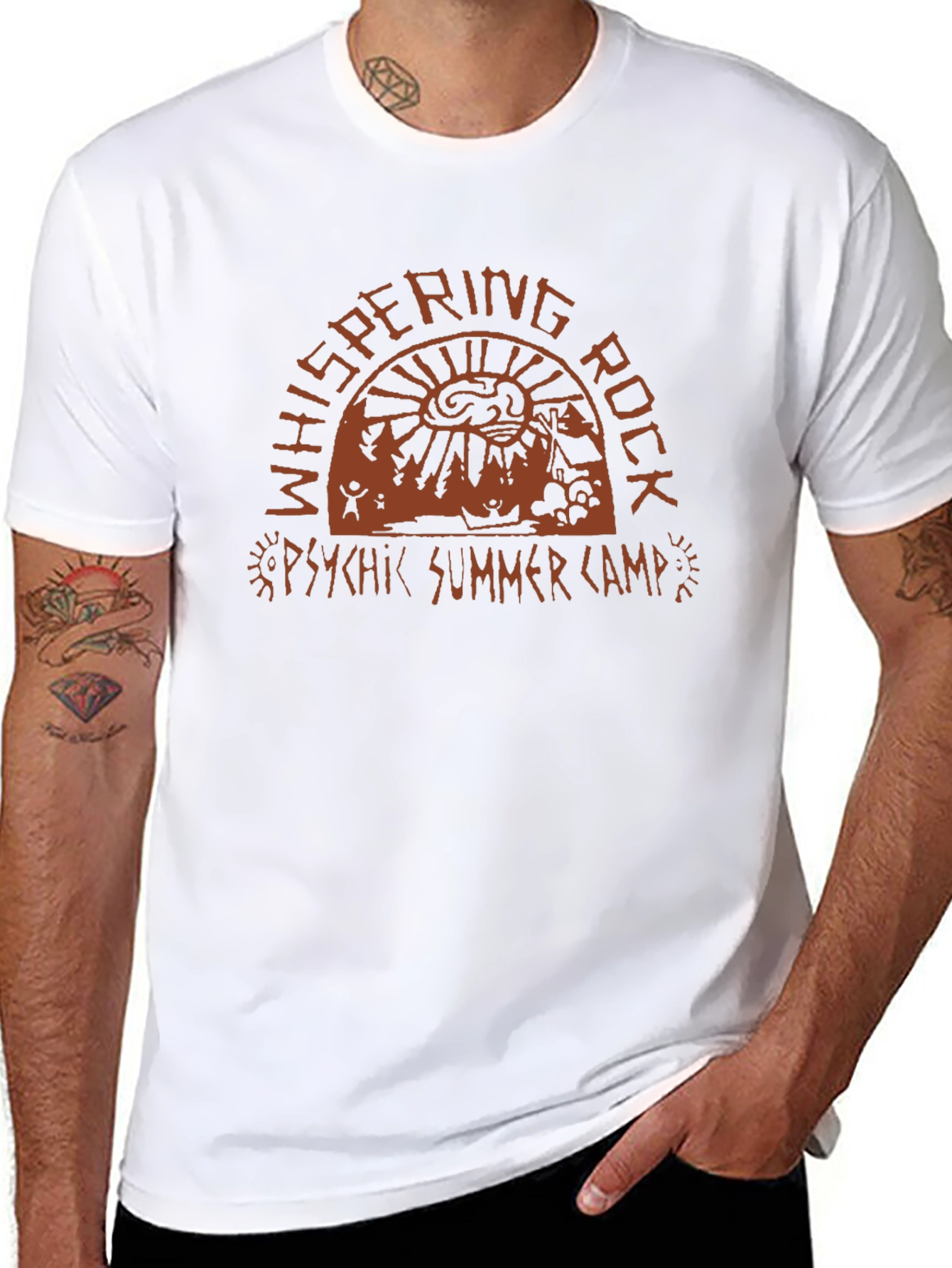 Whispering Rock Psychic Summer Camp Graphic T-Shirt