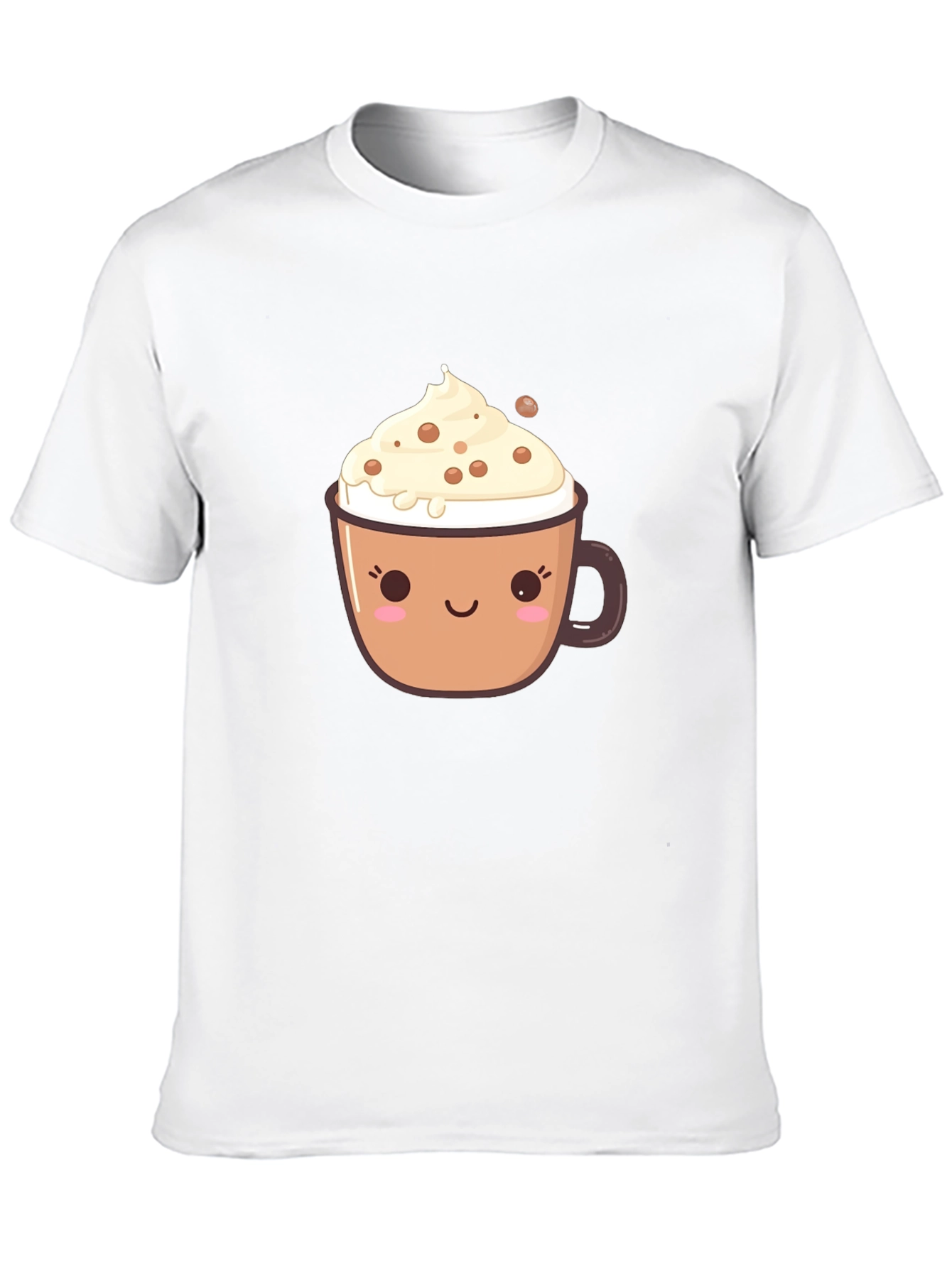 Cute Coffee Cup Graphic T-Shirt
