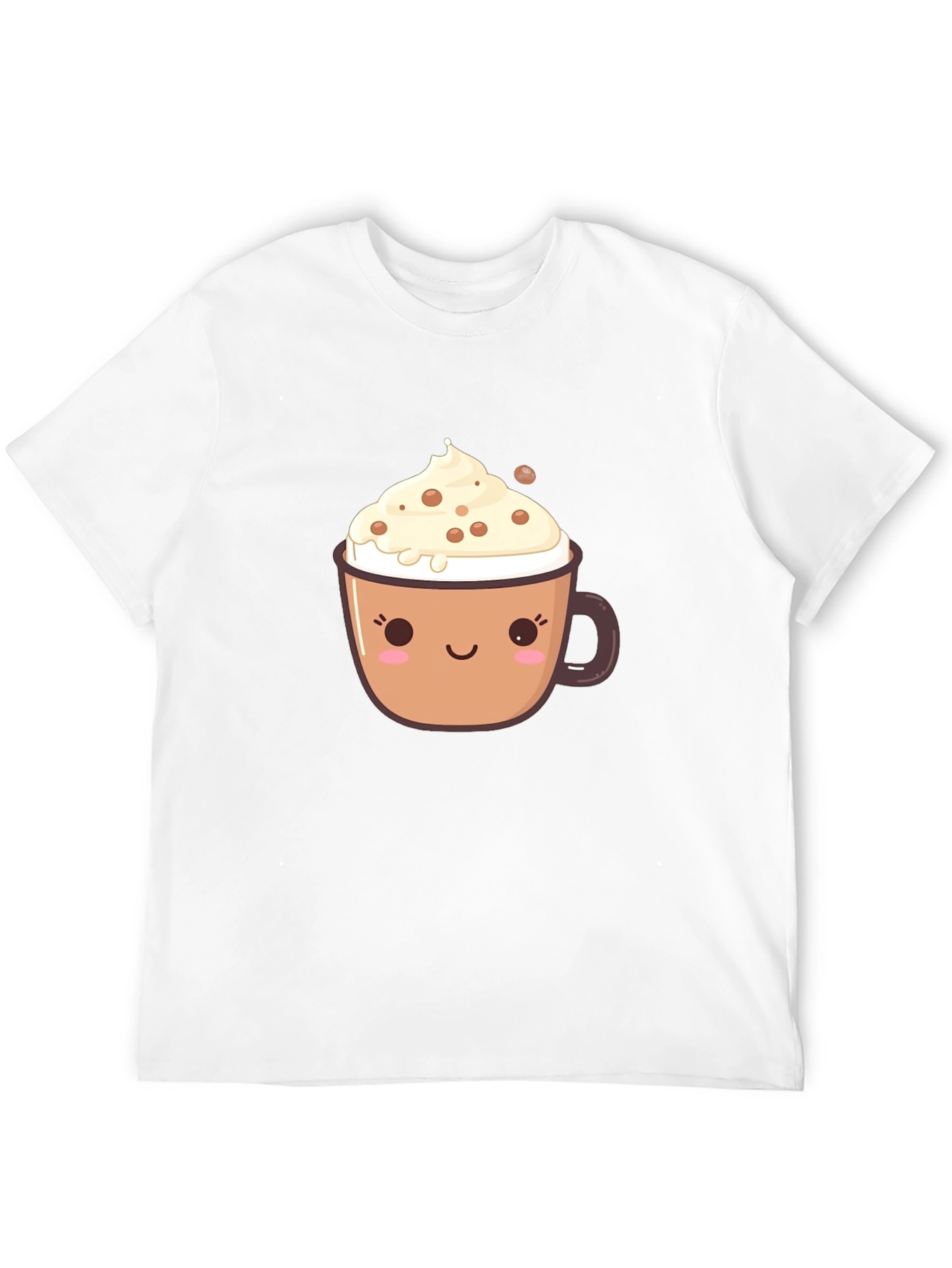 Cute Coffee Cup Graphic T-Shirt