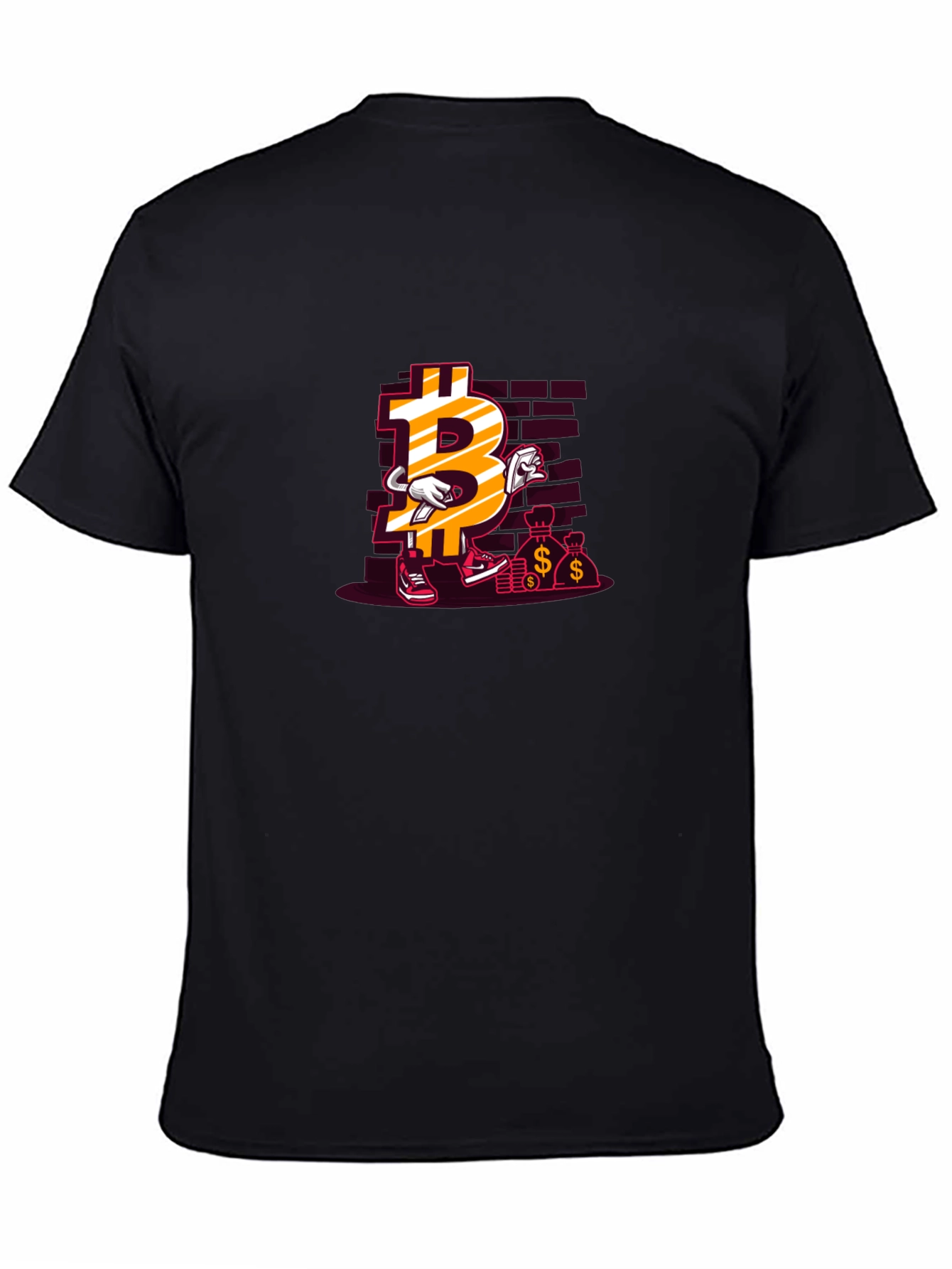 Bitcoin Cartoon Graphic T-Shirt
