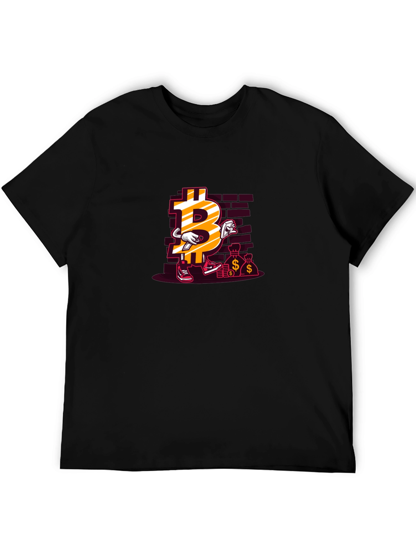 Bitcoin Cartoon Graphic T-Shirt