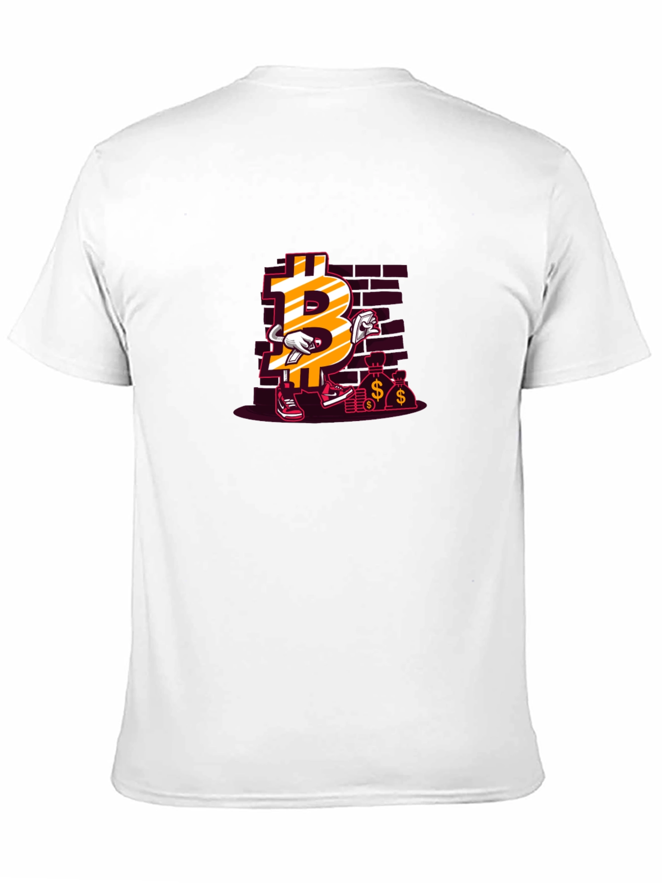 Bitcoin Cartoon Graphic T-Shirt